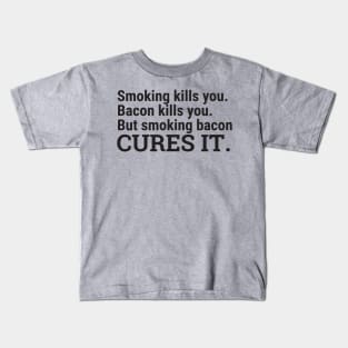 Smoking Bacon Kids T-Shirt